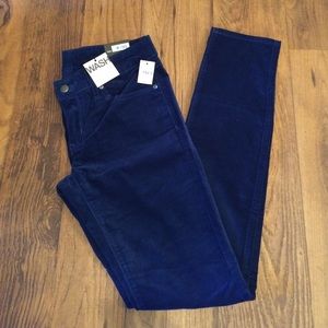 NWT GAP blue velvet pants