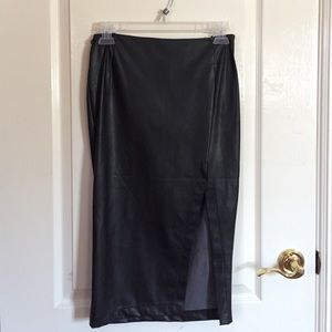ASTR leather skirt with slit on the side