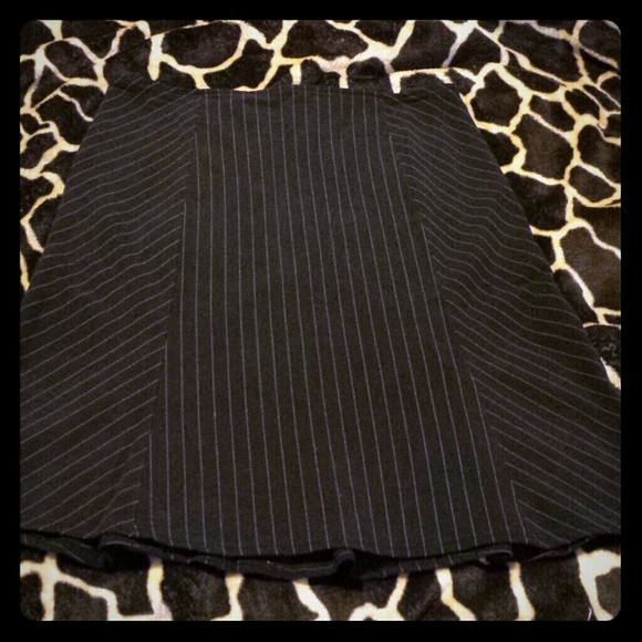 Adorable Black and Pink Pin Stripe Skirt