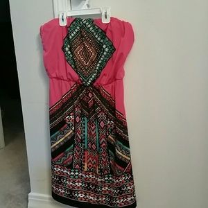 Summer strapless dress