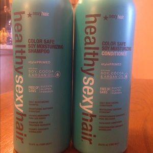 Shampoo and conditioner set and hair styler