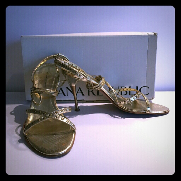 Banana Republic Gold Sandals