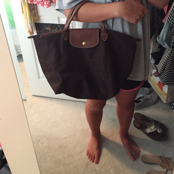 Longchamp brown medium sized