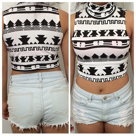 Tribal crop top