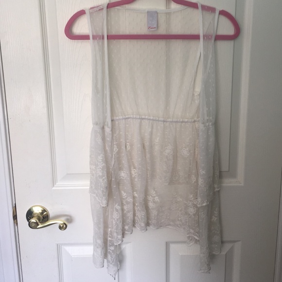 Cream tank sweater