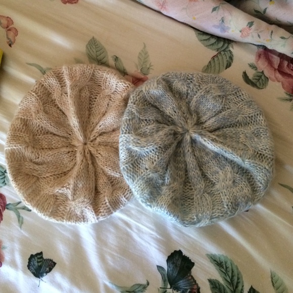 Knit beret beanies 2 for $6 I CAN SHIP NEXT DAY