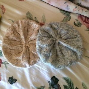 Knit beret beanies 2 for $6 I CAN SHIP NEXT DAY