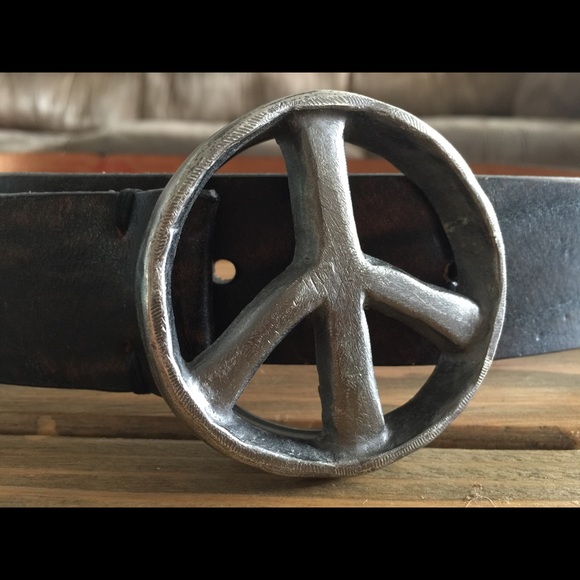 Leather Peace Belt