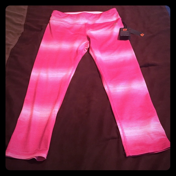 Pink Cropped workout pants -Brand New