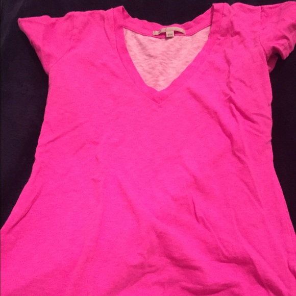 Bright neon pink Gap shirt