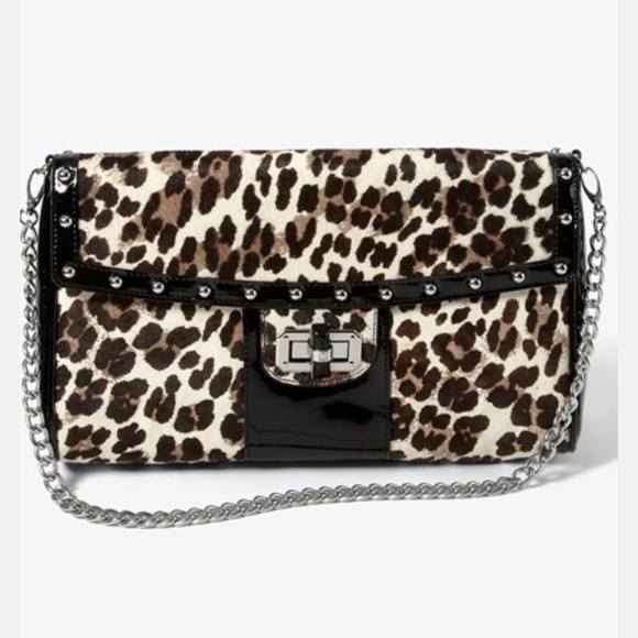 Leopard studded bag
