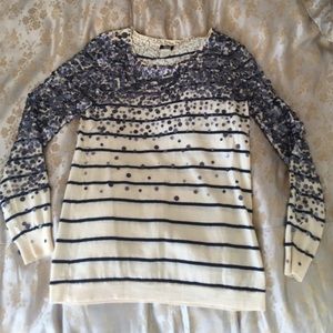 J.Crew Sequin Stripe sweater