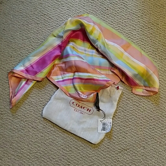 Coach silk scarf
