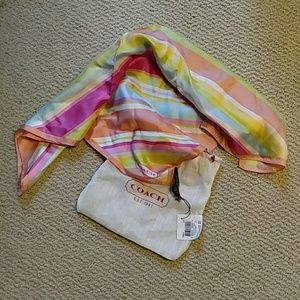 Coach silk scarf