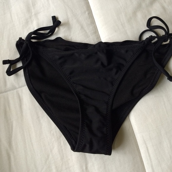 black swim bottoms