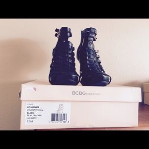 SEXY WEDGE GLADIATOR SHOES. Worn once