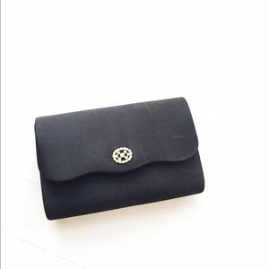Fancy black clutch