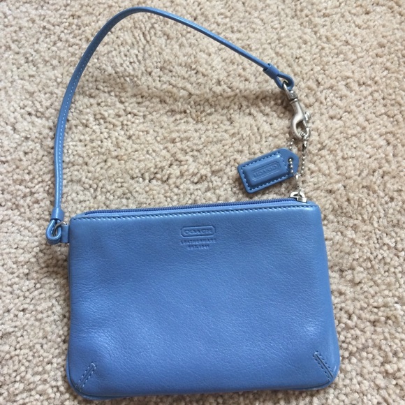 Coach Blue Wristlet
