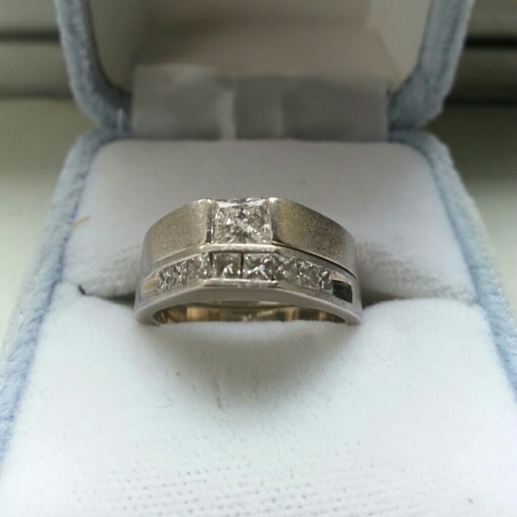 14kt Custom White Gold Wedding Set