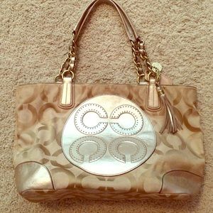 Gold Coach purse