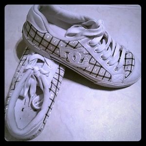 Comfy and cute checkered DC skateboard shoes