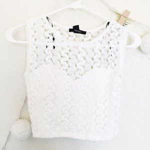 Lace crop top