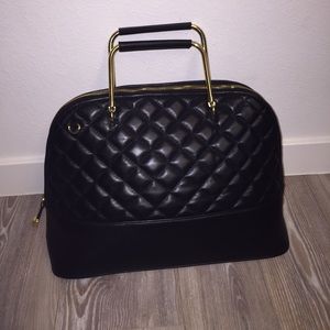 Zara black leather handbag