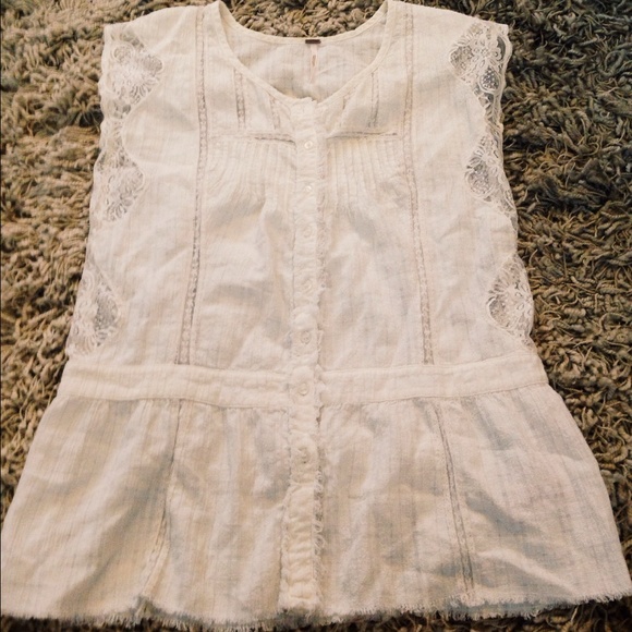 Farrah top by Free People in natural