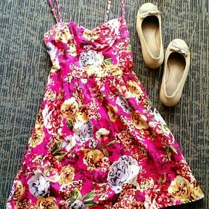 Floral Pink Summer Dress