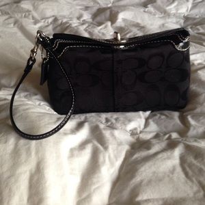 Coach Wristlet - Black / New Condition