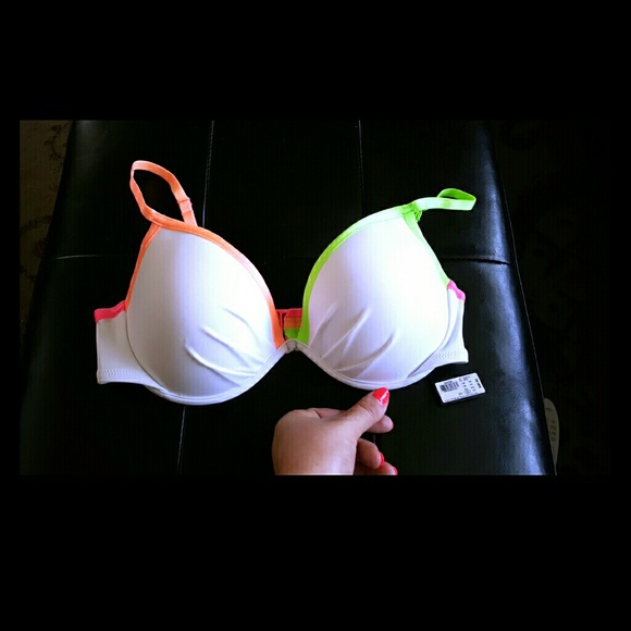 NWT VS Neon Strapped Bikini Top 36C
