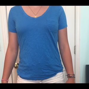 royal blue Hollister v neck