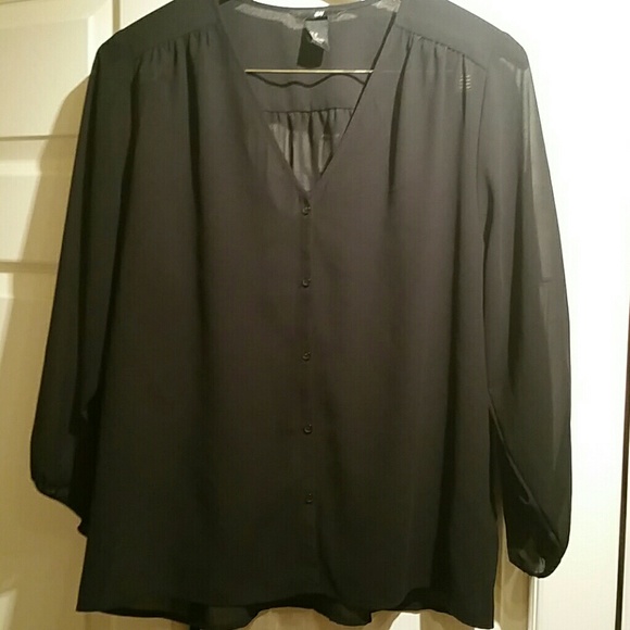 Elegant Chiffon black shirt