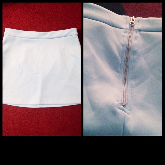 Light blue skirt
