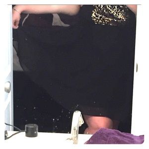 Sequin black dress