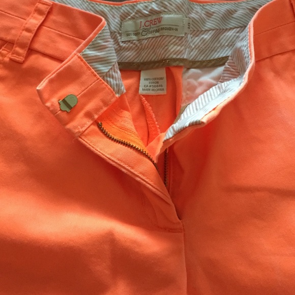 Loud orange summer color shorts J Crew
