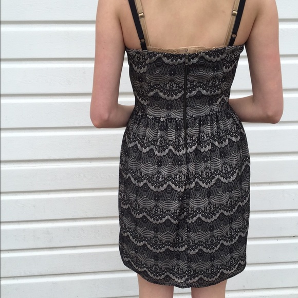 ⚡️SALE⚡️🎉HP🎉 on 7/17 Aqua Black Patterned Dress - Picture 2 of 3