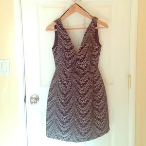 Deep plunge Asos cocktail dress