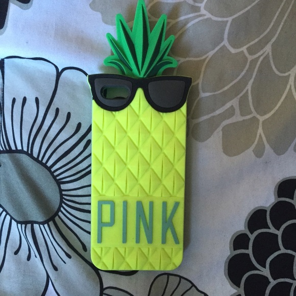 VS Pink pineapple iPhone case