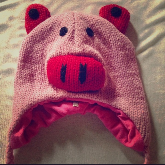 Knitted Pig Hat