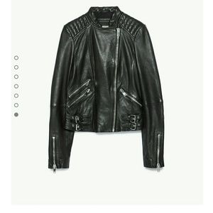 Zara leather jacket