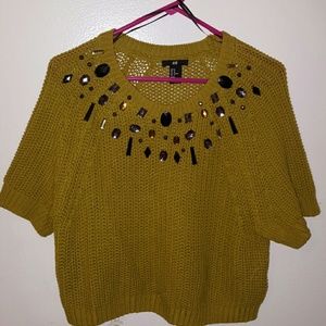 H&M lime knitwear top
