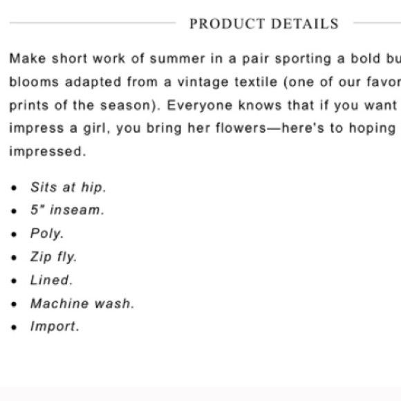 J. Crew Firework Floral Shorts - Picture 4 of 4