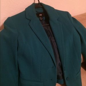 H&M teal blazer