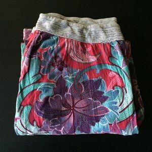 Anthroplogie floral PJ pants