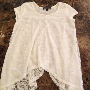 Almost famous lace top size large
