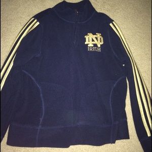 Adidas Women's Notre Dame 3/4 Zip Fleece