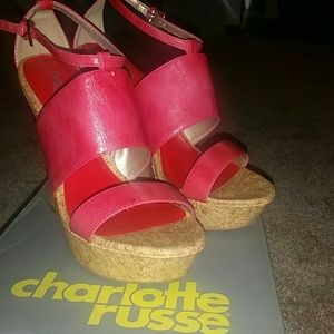 Charlotte Russe red bikini wedges and dress bundle