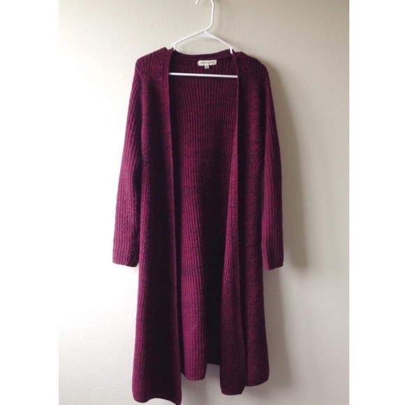 2x HP! Everybody Talks | LF Long Burgundy Cardigan - Picture 3 of 3