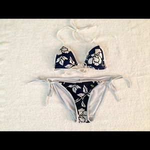 Abercrombie Navy & White Bikini